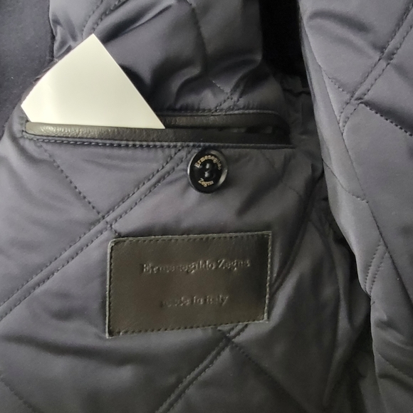 Ermenegildo Zegna Wool & Cashmere Blend Knee Length Overcoat - Picture 4 of 15